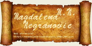 Magdalena Negranović vizit kartica